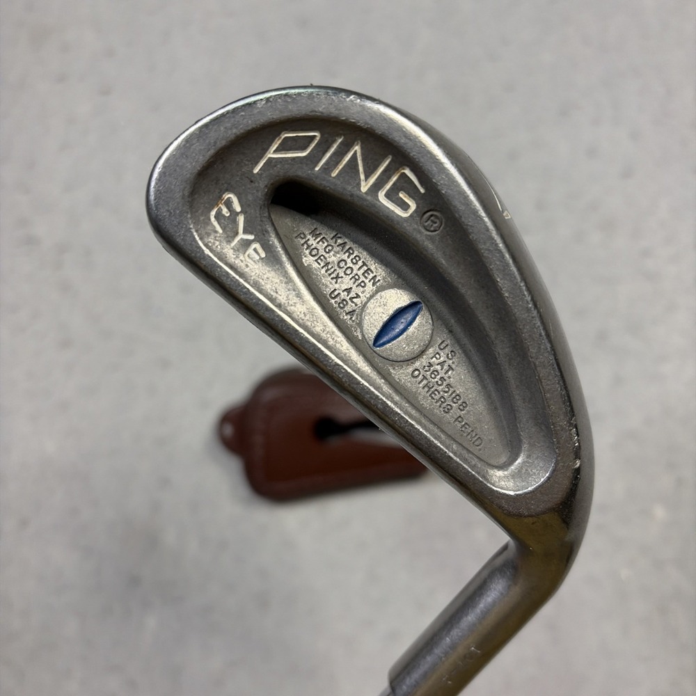 Vintage Ping Eye 7 Iron Mens RH Blue Dot Eye ZZ Lite Steel Shaft USA 36.5”